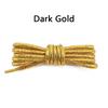 Fashion Color Flash Shoelaces Outdoor Sport Wear Resistant Circular Sports Shoelaces Metallic Luster Gold Silver Flat Shoe Laces