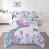 Butterfly Dream Catcher Comforter Set for Kids Teens Girls, Mandala Feather Bedding Down Comforter Twin Size, Bohemian Duvet Insert, Galaxy