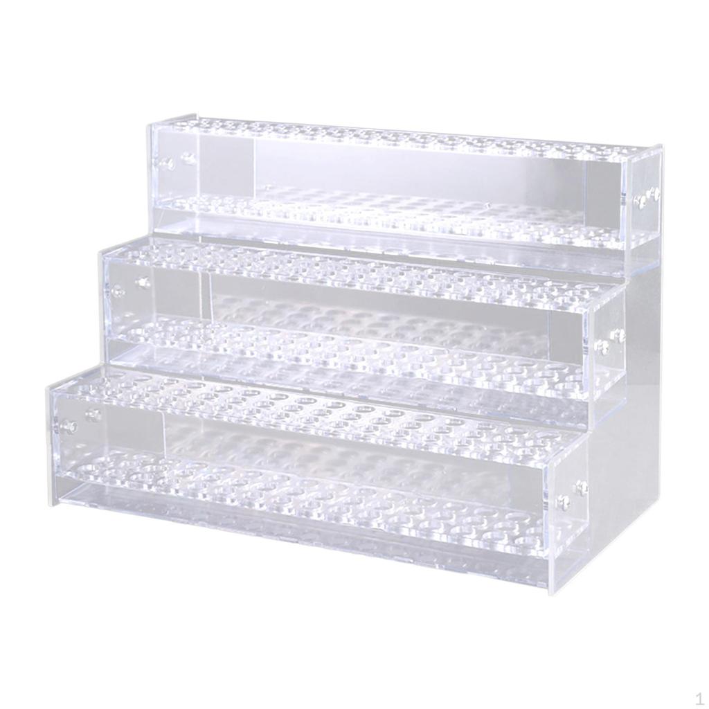 Прозрачный держатель подставки для ручки для стола с несколькими слотами Прочная прочная многофункциональная кисточка для макияжа