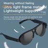 2-in-1 Bluetooth-compatible Sunglasses Headphones IPX4 Waterproof Ultralight Polarized Lens UV Protection Sports Smart Glasses Earphone