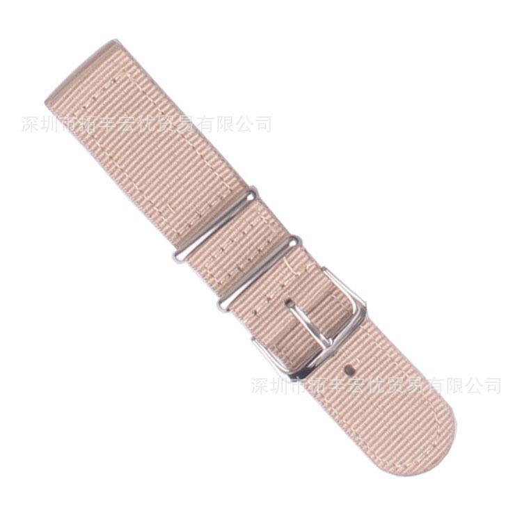 Korean Style Rainbow Canvas Nylon Watch Strap (18/20/22/24mm) for Apple Watch
