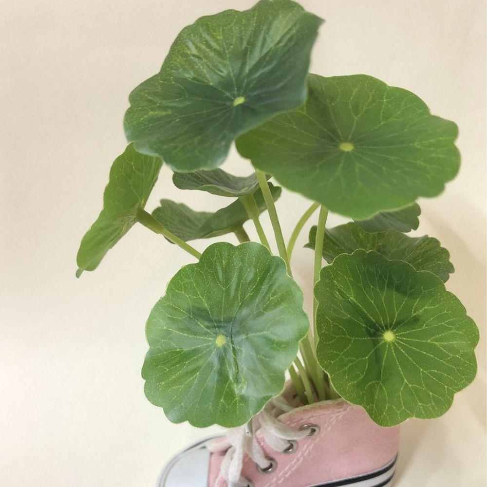 Маленькая имитация денежной травы 9 головок искусственные растения искусственный лист лотоса декор для дома офиса