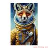 Retro Steampunk Cat Wolf Astronaut Rabbit Poster Art Canvas Painting Funny Animal Tiger Gorilla Poster Living Room Home Decor