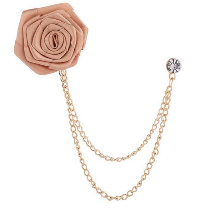 Свадебная брошь для жениха, брошь ручной работы с цветком розы, булавка для лацкана, мужская брошь для костюма