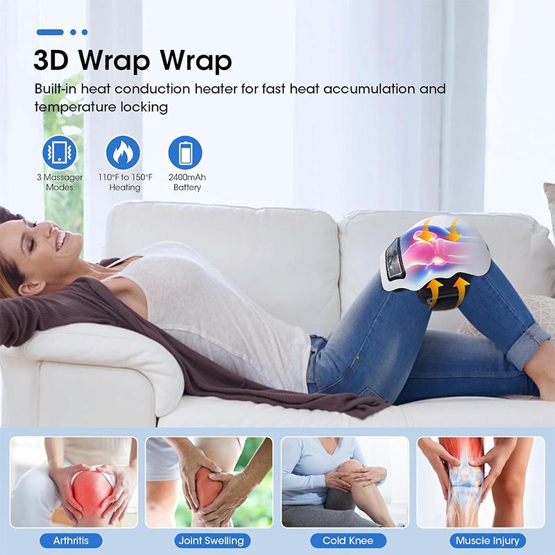 Массажер для коленей электрический нового стиля Физиотерапия Инфракрасные наколенники для облегчения Локоть Нога Реабилитация Электрический массаж колена
