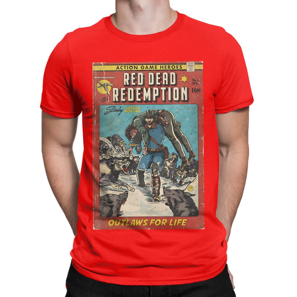Новинка Red Dead Redemption Хлопковая футболка 100% Футболки Red Dead Redemption Топы для унисекса