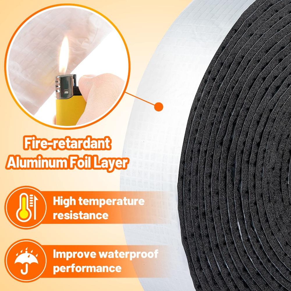Froth Pipe Insulation Silver Pipe Insulation Foam Tube Heat Tape for Water Pipes  Keep Warm