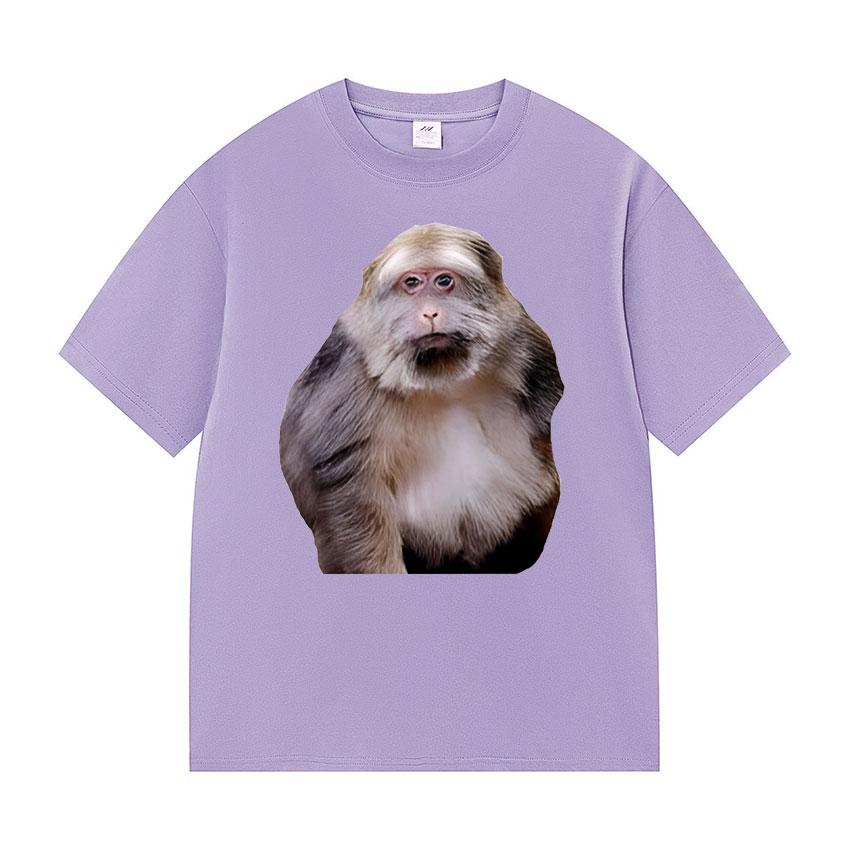Xing Xing The Monkey Funny Meme T Shirts Men Clothing Fashion Cotton Short Sleeve T-shirt Unisex Retro Harajuku Oversized Tshirt