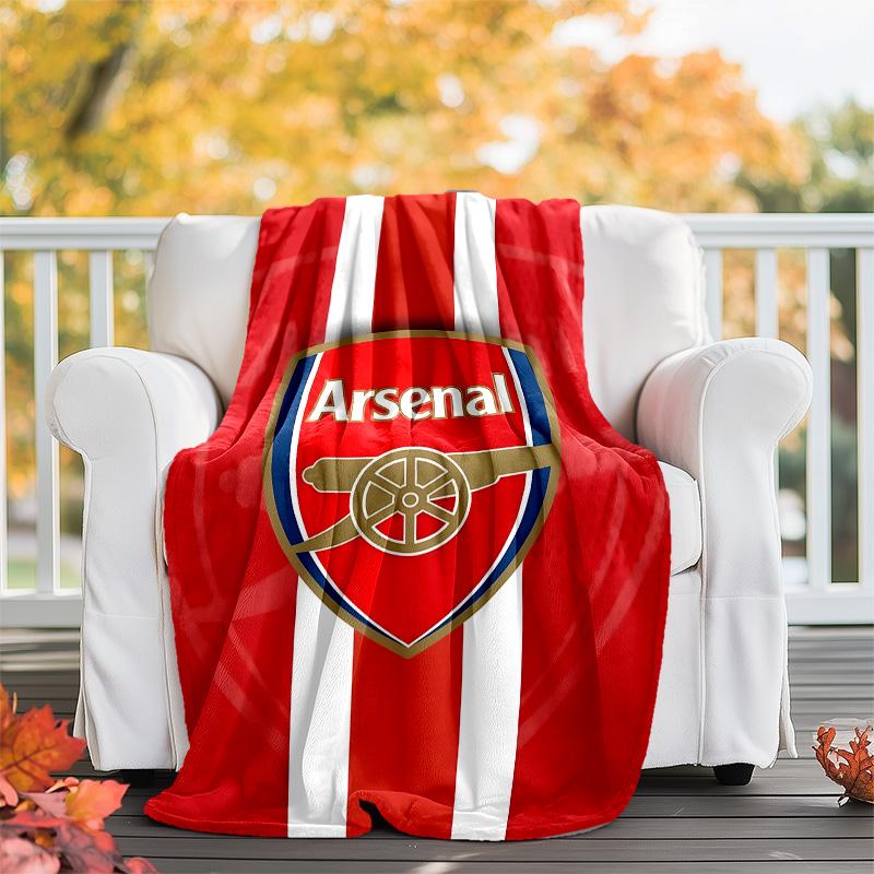 1pc A-Arsenal1 Theme Blanket - Digital Print, Polyester, Cozy for All Seasons, Perfect for Outdoor, and Travel
