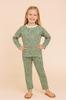 Girls' Cotton Pajamas 128 Pajamas for Girls Mint Rose