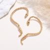 Загадочная змея-кафф для ушей: Серьги в стиле панк и готика в виде змеи для создания уникального стиля
