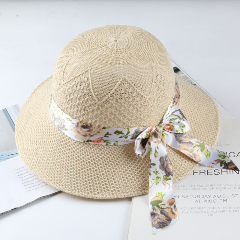 Hat Women's Sunscreen Sun Hat Summer Fashion Versatile Straw Hat Big Brim Outdoor Scenic Spot Sun