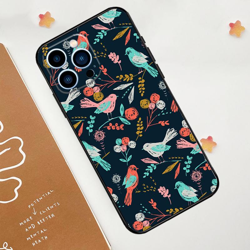 Чехол для телефона «Стая птиц» для iPhone 17 Pro Max 14 11 15 16 Pro Max 12 13 mini 16 Plus 16e 17 Air Funda