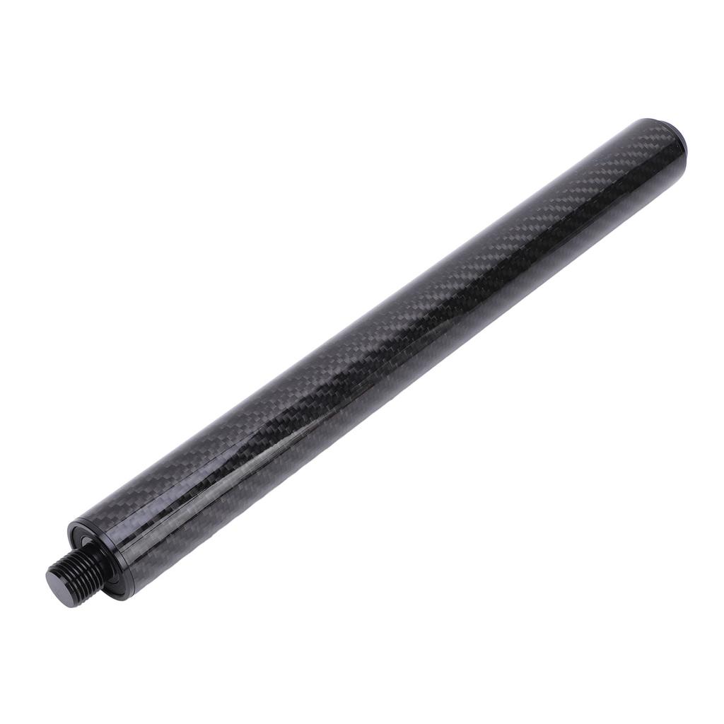Billiard Pool Cue Extender 12 Inch Carbon Fiber Pool Cue Extension Stick with Rear Plug Billiard