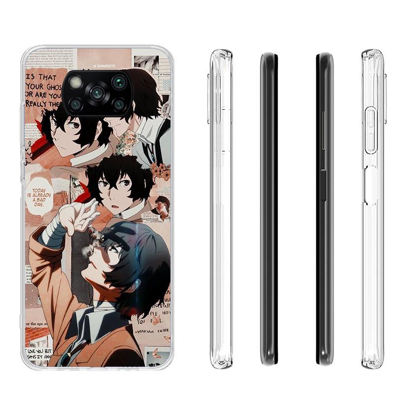 Bungo Stray Dogs Постер Аниме Чехол для Телефона Для Xiaomi Poco X7 X6 X5 Pro F7 Ultra Redmi 15C 15 13C 13 12C 12 10 10A 10C 9 9A 9C 9T