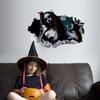 Self Adhesive Zombie Wall Sticker Realistic Ghost Witch Silhouette Sticker  Party
