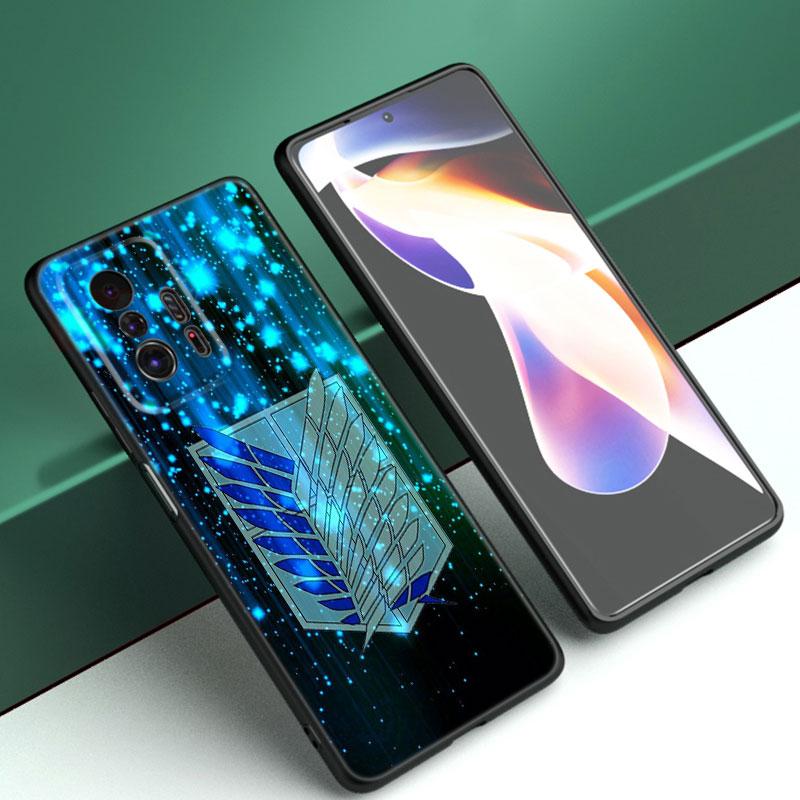 Чехол для телефона Attack on Titan для Xiaomi Mi A2 8 9 SE Note 10 10T 11 12 Lite 9T 11T 12S 12T Pro A3 6X 12X Мягкий черный чехол из ТПУ