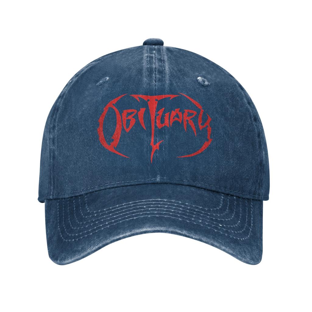 Obituary Red Rock Metal Band Trucker Hats Outfit For Unisex Baseball Cap Vintage Headwear Cap Adjustable