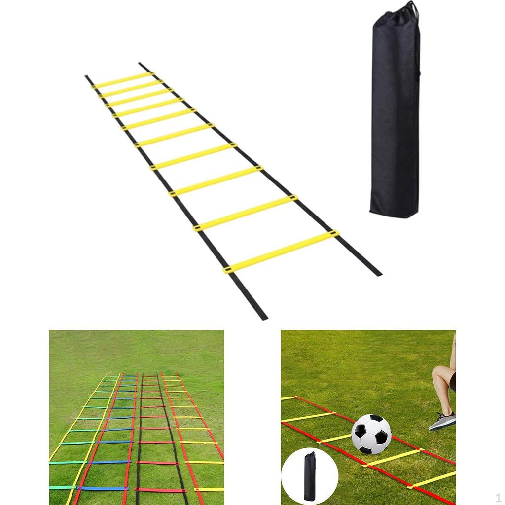 Agility Ladder Foldable Flexible Rugby Portable Outdoor Sports Jumping Hurdles Workout Stairs