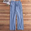 Летние мужские свободные брюки Plus Size из льна. 4 цвета
