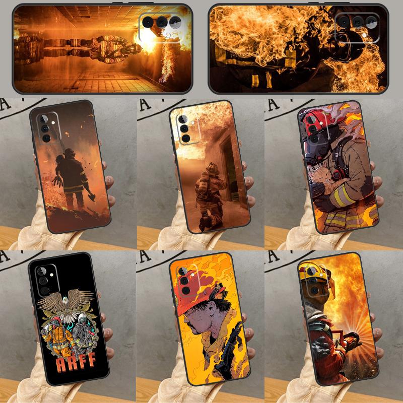 Герои-пожарные Чехол для пожарного для Samsung Galaxy A32 A56 A16 A15 A22 A52 A54 A14 A26 A36 A55 A35 A05 A06 A53 A33 A13