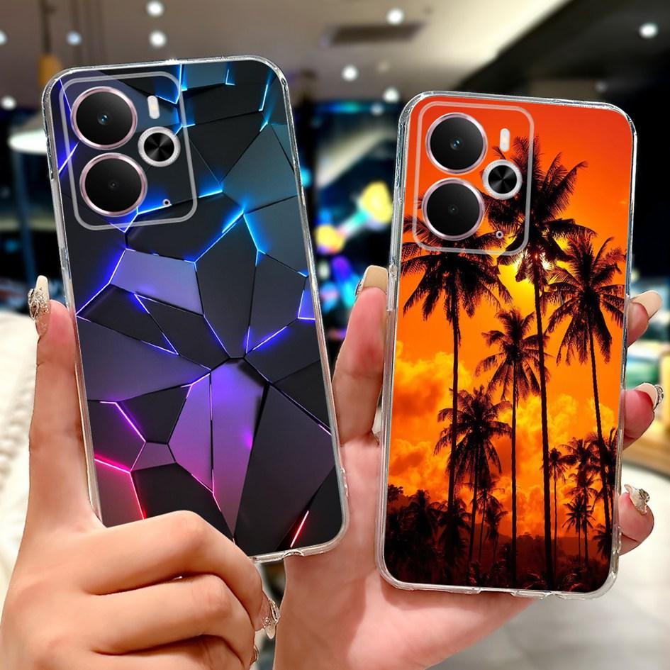 Чехол Для Realme 14 5G Новый Стильный Розовый Бабочка Луна Мягкий Силиконовый Чехол Coque Для Realme14 14X 14T Бампер Realme14T 14 X Funda