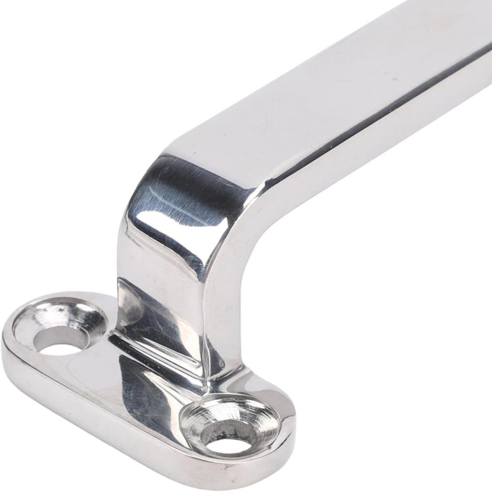 2PCS 304 Stainless Steel Marine Grab Handle Silver Handrail Support Handle Boat Deck Refit