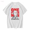 Футболка Saitama One Punch Man d Летний топ XS 4XL с длинным или коротким рукавом винтажная Стираный с принтом Удобная Немного дизайнерская одежда