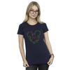 Disney Womens/Ladies Mickey Mouse Merry Christmas Holly Cotton T-Shirt