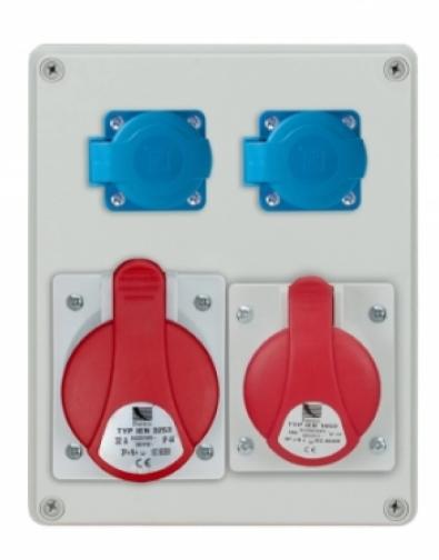 Distribution board R-Box 240 1X32A/5P 1X16A/5P 2X250V Ip44 B.1098
