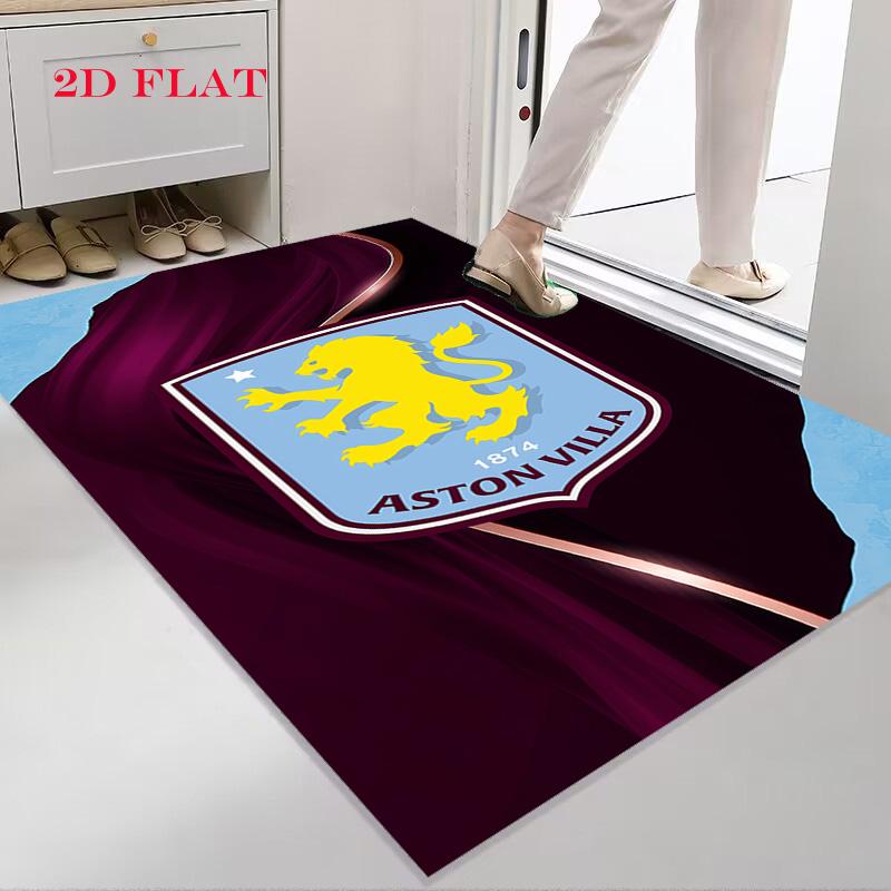 Ковер с логотипом Aston Villa для гостиной, спальни, дома, украшение дивана, нескользящий коврик для детских игр