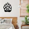 1 шт. Металлический настенный декор, медвежья лапа, декор для гостиной, настенный знак, металлический декор для медведя, украшения в деревенском стиле для охоты на медвежью лапу
