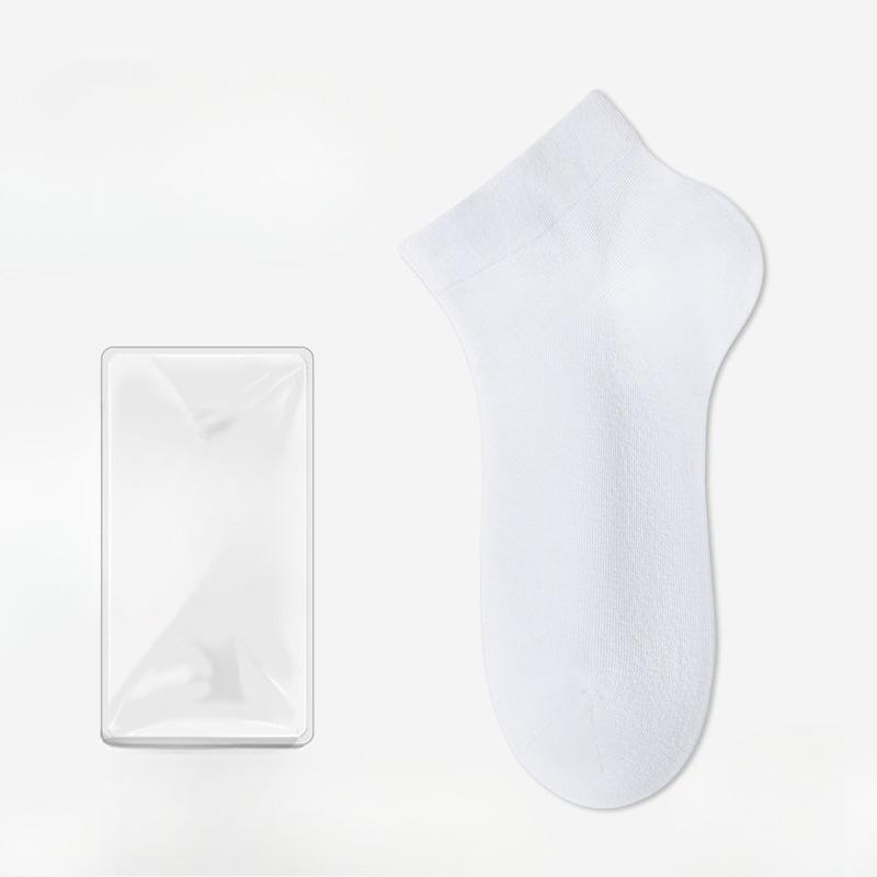 Women's Summer Thin Baita Sweat Absorbing Antibacterial Deodorizing Boneless Moon Seed Tube Cotton Socks