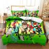 3D Cartoon Ben10 Bedding Set Print Bed Set With Pillowcase Bed Duvet Cover Soft Single Double Queen Super King Size Home Textile