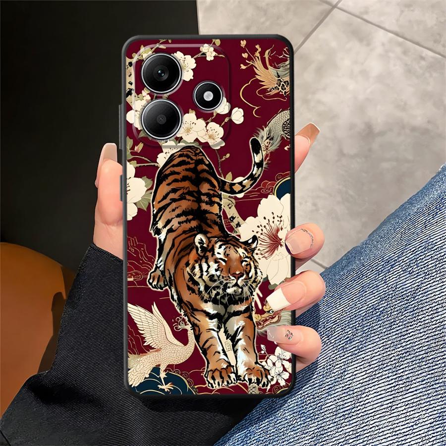 Чехол для телефона Funda для Xiaomi Redmi Note 9 13 Pro Plus 11s 12s 12 Pro 14 11 7 8 10 10S 9S Крутой Тигр Леопард