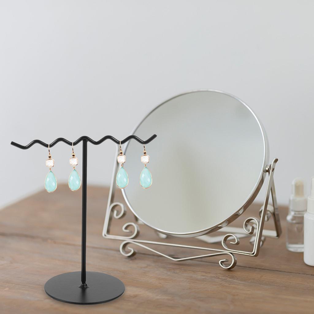 Подставка для сережек, держатель для ожерелий, органайзер для ювелирных изделий, браслет из дерева для продажи, стойка из кованого железа, ожерелья для девушек-чокеров