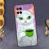 Милый Животный Кот Кофе Чехол для Телефона Для Oppo A94 A74 A54 A15 A18 A38 A58 A78 A98 A40 A60 A80 A16 A76 A96 A57S A17 A77