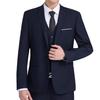 Men Formal Blazer Single Button Lapel Suit Jacket Solid Color Business Blazer for Daily Wear Date Parties Weddings