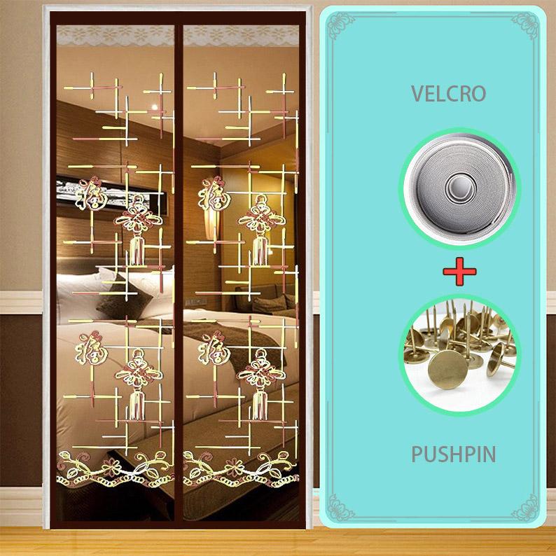 Дверная занавеска летняя антимоскитная бытовая магнитная сетка для двери магнитная пара всасывающая перегородка занавеска без дырокола