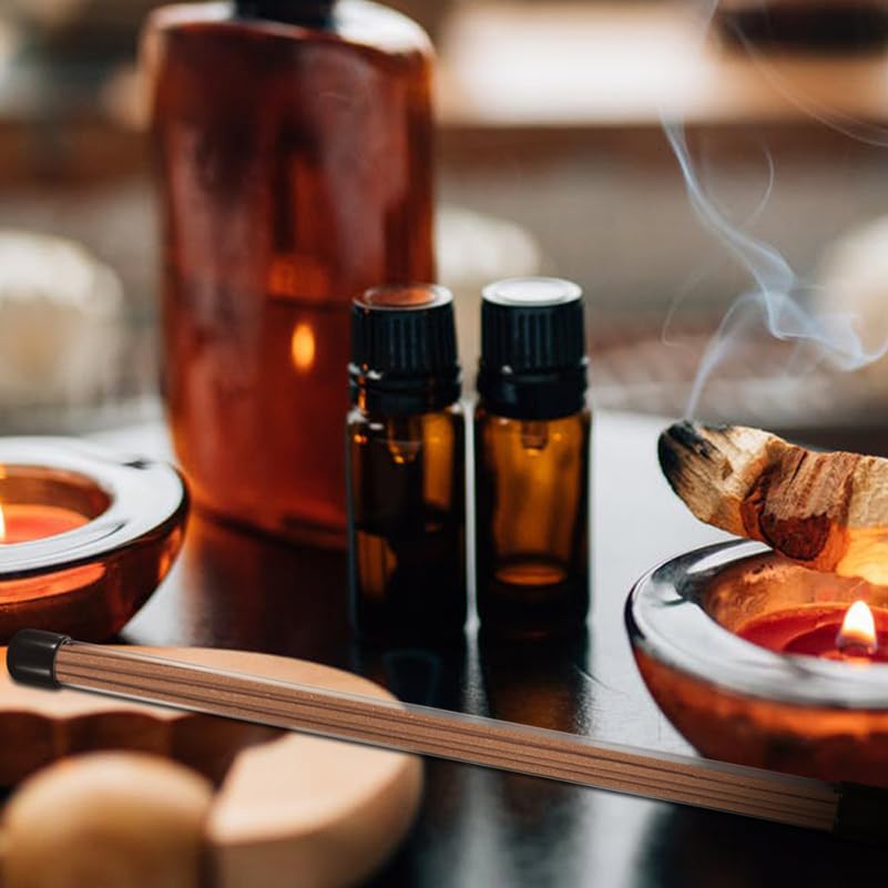 Подставка для благовоний TOPPERFUN, кейс из 12 штук, прозрачная туба для посещений могил, буддийских алтарей, портативные тубы для агарового дерева, только туба (23 x 1.2см10г)