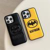 Модный кожаный чехол для телефона Бэтмен, противоударный, совместим с iPhone 14/13/12/15/16 PRO/MAX