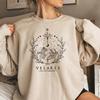 Women's letter three-dimensional printing sweater 3d round neck pullover shoulder sleeve sweater