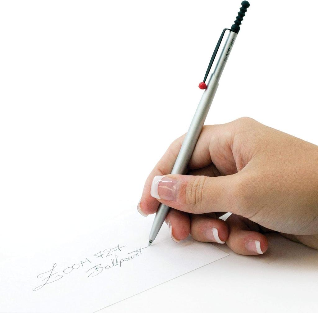 Шариковая ручка Tombow ZOOM 727 Масляная 0,7" Серебристый/Черный (BC-SAZ03)