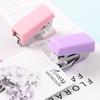 School Mini Morandi Color Student Supplies Binding Tools With Staples Stapler Set