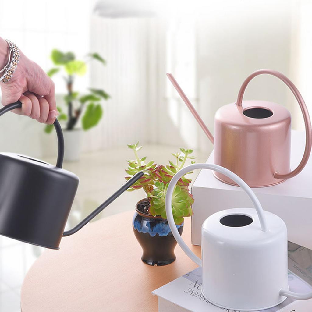 1.3L Watering Can for Indoor Plants Flower Long Spout Watering Can Water Can with Ergonomic Handle