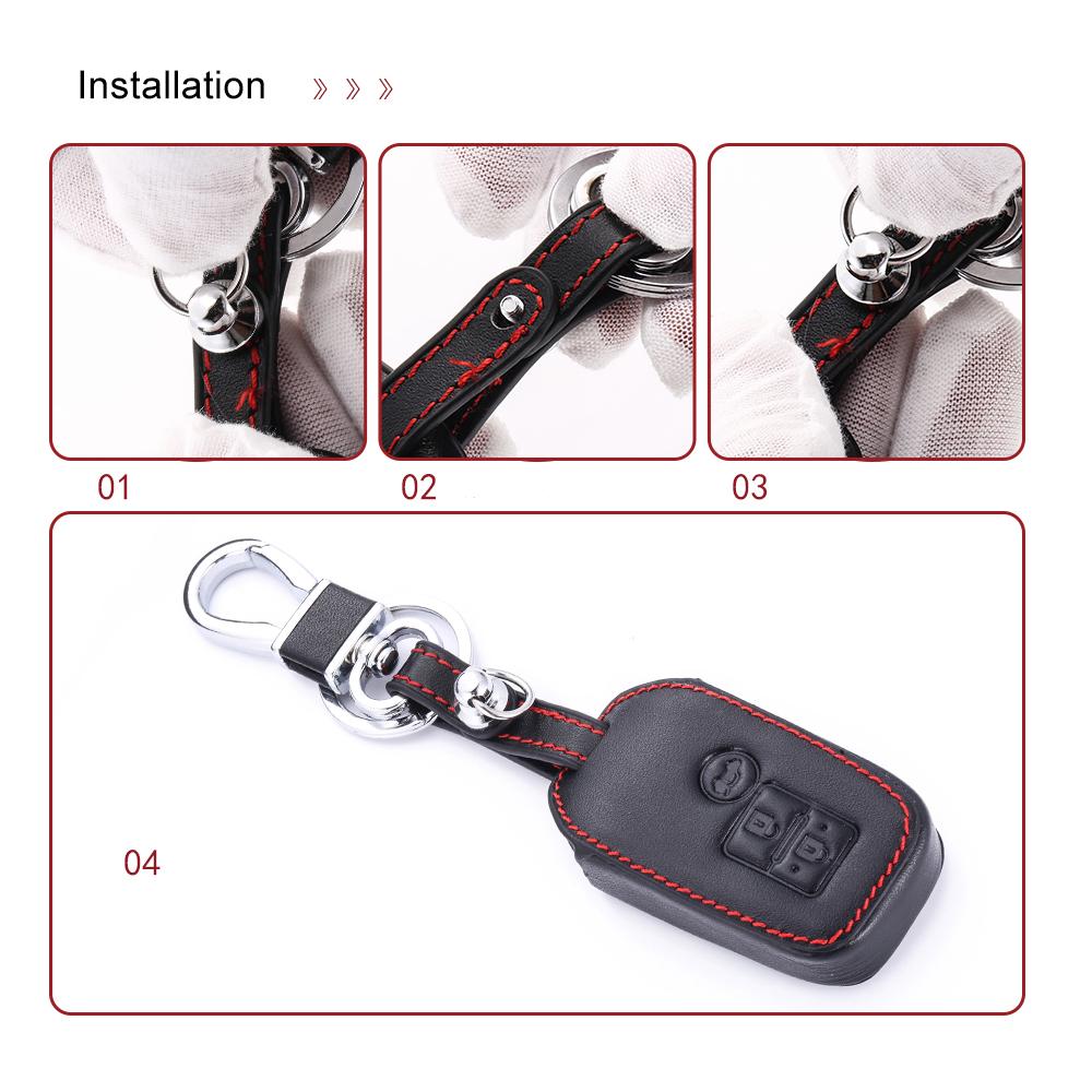 Чехол для ключей от машины из натуральной кожи для Maruti Suzuki New Swift Baleno Ertiga Wagon Dzire R Sx4 Alto Vitara, автомобильный чехол с дистанционным брелоком, сумка