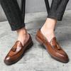 High Quality Brand Handmade Sole Loafers Massage Soft Soled Men's Leather Casual Shoes Elegant Men's Low Top Shoes Free Delivery