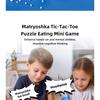 Educational Crossword Chess & Matryoshka Tower Game Set for Kids