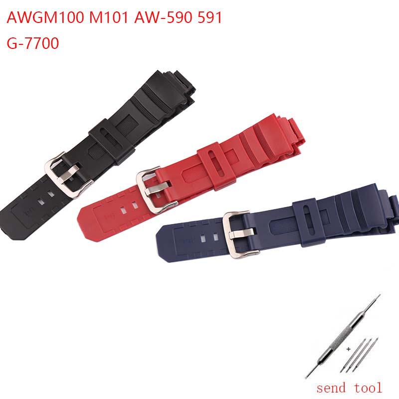 AW591/590/5230 AWG-M100 101AW-582B Унисекс Спортивный Ремешок для Часов для Альпинизма