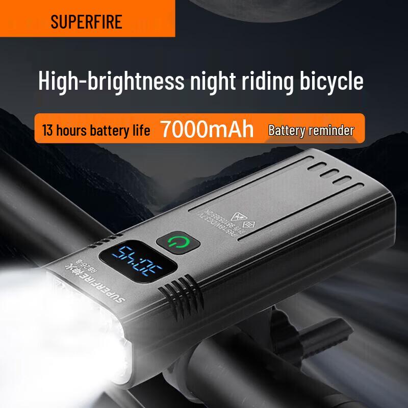 SupFire Перезаряжаемый светодиодный передний велосипедный фонарь BL26-B